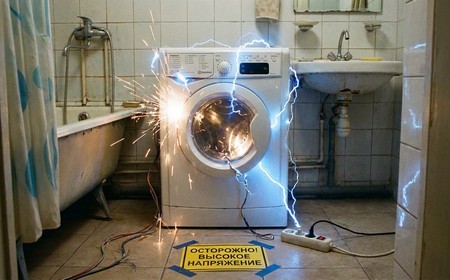 Стиральная машина бьет током